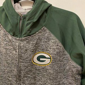 Green Bay Packers Full Zip Hoodie X w/Pockets